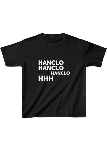 Unisex Çocuk Baskılı T-Shirt - Siyah