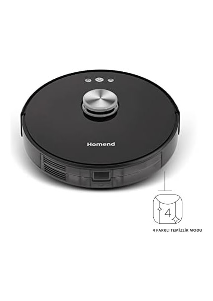 Laser 1283H Siyah Moplu ve Haritalamalı Akıllı Süpürge modelleri
