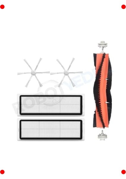 Robot Süpürge Yedek Parça Seti, Fırça ve Hepa Filtre (5 Parça) fiyatları