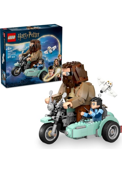 Potter Hagrid ve Motosiklet Yolculuğu 76443-9 Yaş ve Üzeri Çocuklar ve Yetişkinler Için Yapım Seti, Doğum Günü Hediyesi (617 Parça)