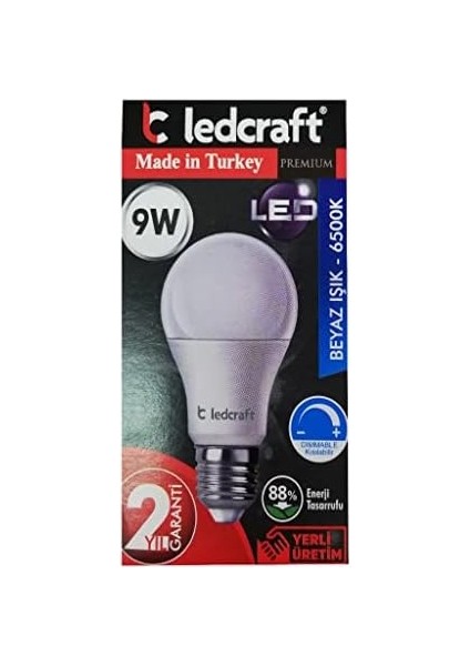 9W Beyaz LED Ampul E27 Normal Duylu fiyatları