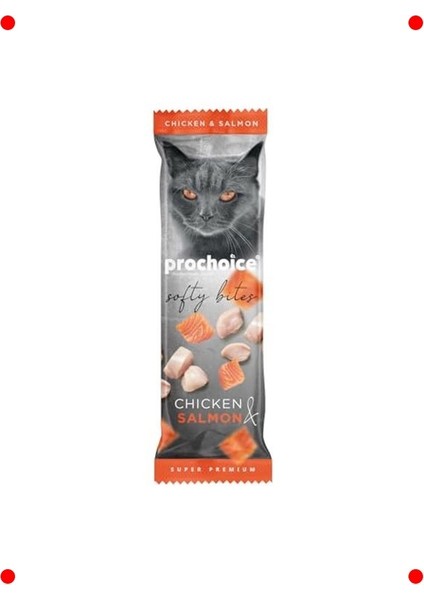 Tavuk & Somonlu Yumuşak Kedi Atıştırmalığı, 24X10GR