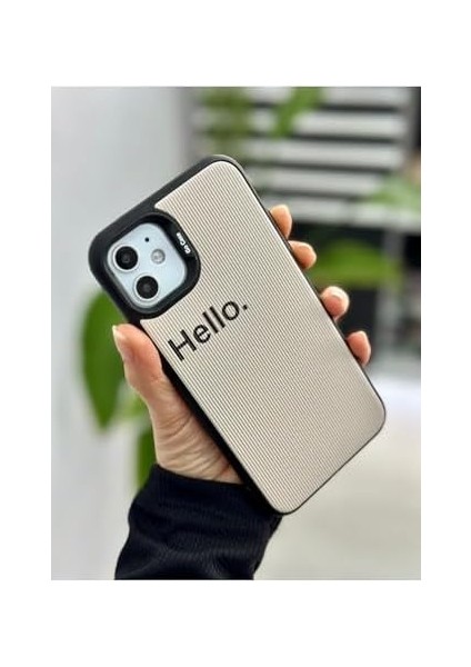 Aksesuar 11 ile Uyumlu Kaplama Hello Tasarımlı Yumuşak Silikon Kamera Korumalı Kılıf fiyatları