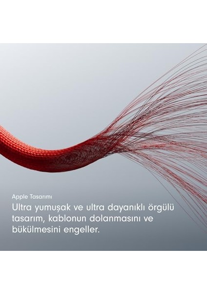 Usb-A&apos;dan Usb-C&apos;ye Örgülü Kablo, Hızlı Şarj, Dayanıklı ve Dolanmayan Tasarım, ve Aygıtlar Için Uyumlu Şarj Kablosu (1,5 M) - Ateş Kırmızısı modelleri