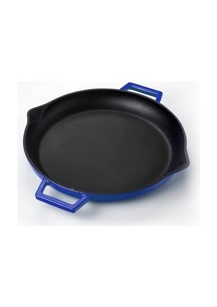 Metal Döküm Kızartma Tavası, Metal Kulplu, 26 Cm, Mavi fiyatları