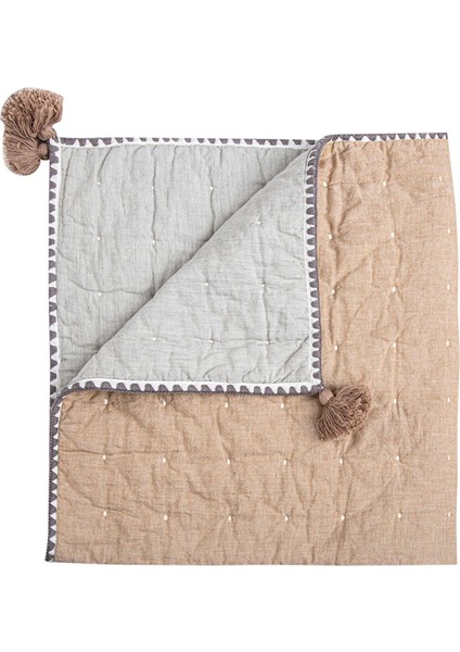 Baby Battaniye, Yumuşak Pamuk Kapitone Çocuk Odası ve Küçük Çocuk Battaniyesi, Erkek ve Kız Çocukları Için, Bakır, 91,4 cm x 91,4 Cm, Ezra Baskı