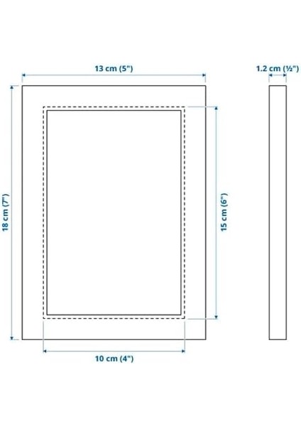 Duvar Çerçevesi, 10X15 Cm, Siyah, Modern Mdf, Dikey Veya Yatay Kullanım modelleri