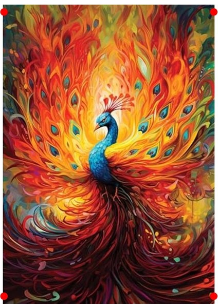 Tavuskuşu Desenli 1500 Parça Sanat Yapbozu fiyatları