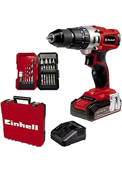 Akülü Darbeli Vidalama Te-Cd 18/2 Li-I +22 (1X2,5AH) Power X- (Li-Ion, 18 V, 44 Nm, 2 Vitesli Şanzıman, 2,5 Ah Akü, Hızlı Şarj Cihazı, 22 Parçalı Uç Seti ve Çanta) - 4514220 fiyatları