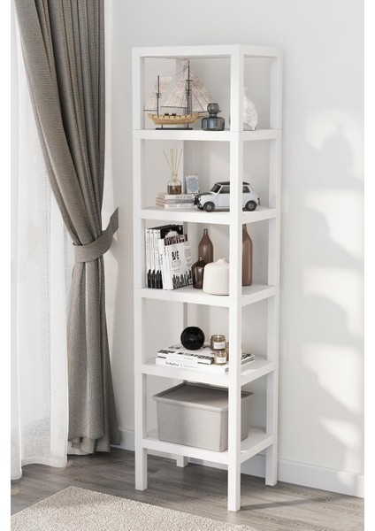 Life 6 Katlı Plastik Beyaz Mutfak Rafı MIT1044