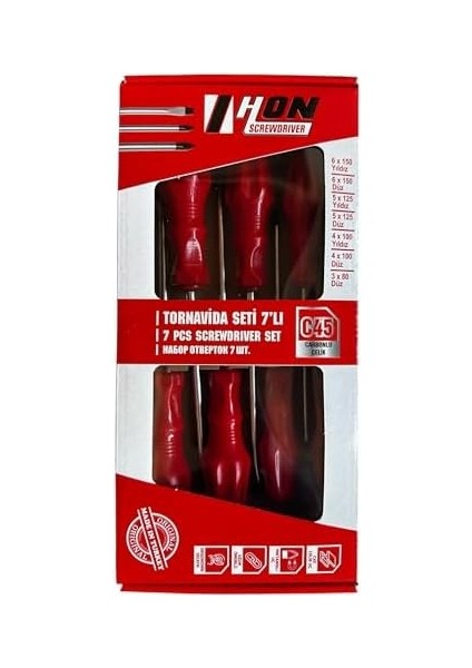 7 Parca Tornavida Seti modelleri