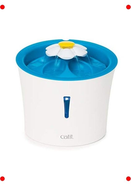 Led'li Çiçek Tasarımlı Kedi Su Çeşmesi 3l