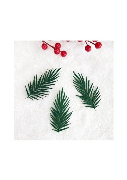 Keçe Süs, Çam Yaprağı 10X5 cm 3 Adet Yeşil modelleri