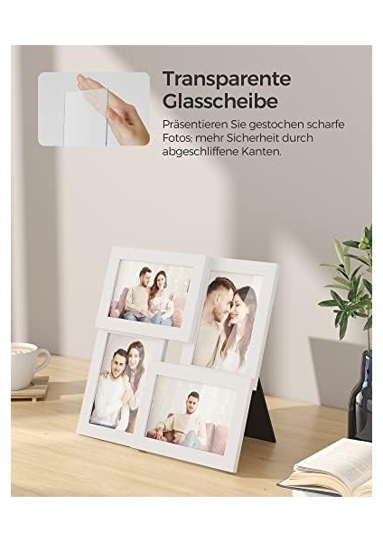 4 Fotoğraf Için Resim Çerçevesi Kolajı, 10 x 15 cm RPF25WT modelleri