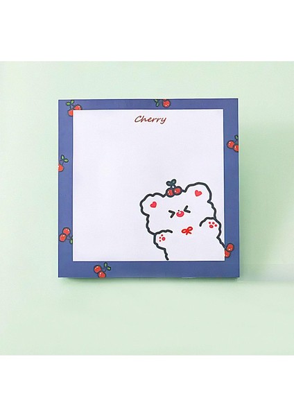 Kirazcı Ayıcık Temalı Renkli Not Seti