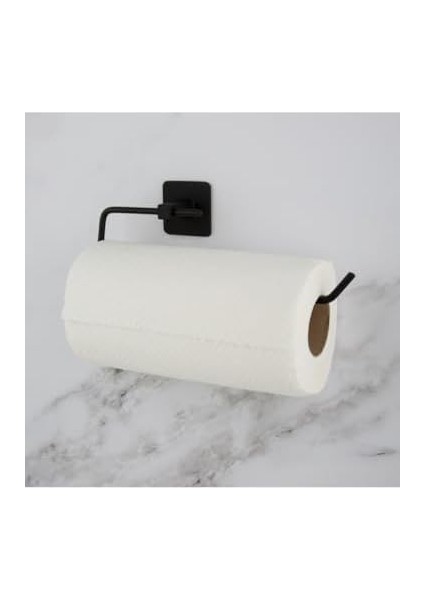 Aksesuarları Tuvalet Kağıtlığı Havluluk Fönlük Kare Havluluk Yapışkanlı Kapaklı Siyah Aksesuar Mutfak Delmesiz Güçlü Su Geçirmez Yapışkanlı (Siyah, Havlu Kağıtlık) modelleri