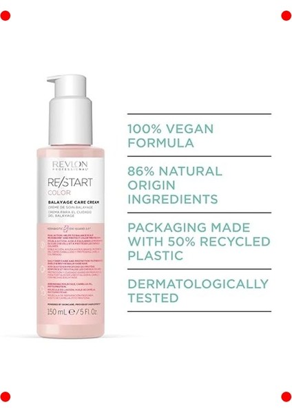 Balayage Saçlar Için Renk Koruyucu Bakım Kremi - 150ML fırsatları