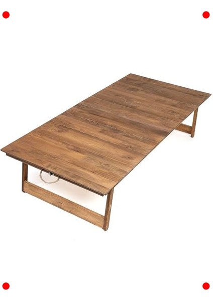 Katlanır Sabit Ayaklı Masa - 70X150 cm Ceviz