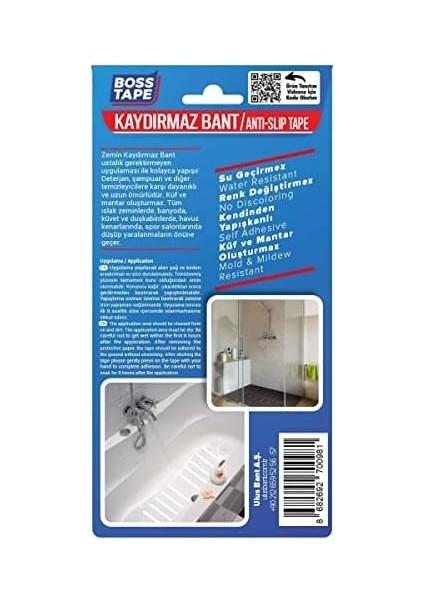 Tape, Küvet, Duşakabin Zemin Yer Kaydırmazlık Bandı modelleri