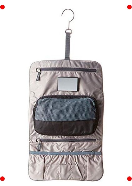 Seyahat Makyaj Çantası - Siyah Titanyum - Düzenleyici indirimleri