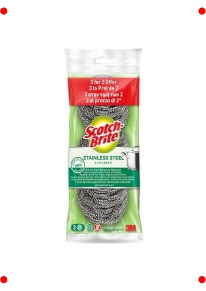 Dayanıklı Ovma Teli Seti 3 Adet