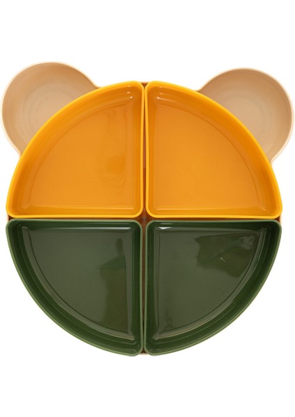 Buddy Mama Tabağı - 5 Parça Bej-Yeşil-Sarı modelleri