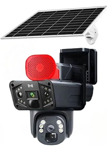 Rx-35 Aı 4g Güvenlik Kamerası, 6 Megapiksel Çift Lens, Hareket Algılama, 4g Sım Kart ve Güneş Paneli Uyumluluğu