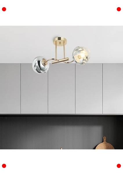 Altın Renk Çiftli Plafonyer 2XE27 fiyatları