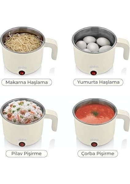 SCO-5063 Çok Fonksiyonlu Buharlı Pişirici – 1 Litre Kapasite, Paslanmaz Gizli Rezistans, Temperli Cam Kapak modelleri