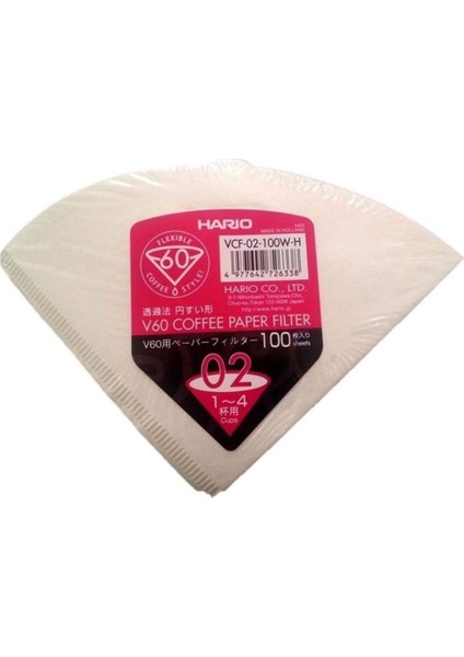 200 Filtresi - VCF-02-100W V60 Filtre Kağıdı Çoklu Paket 2 x 100 Filtre (200)
