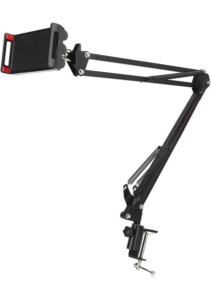 Mobile Teleskopik Masaüstü ve Yatak Için Telefon ve Tablet Tutucu, Yükseklik ve Açı Ayarlı Tablet Tutucu