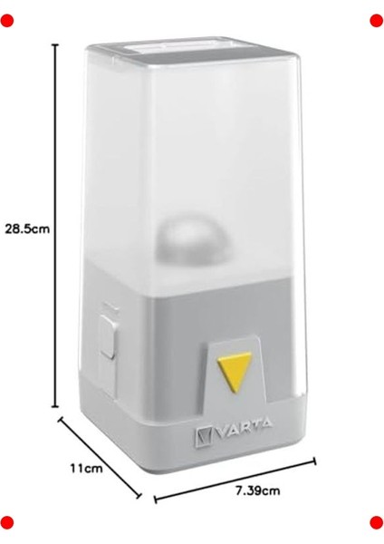 LED Kamp Feneri, Kısma & Renk Modlu, Pilli modelleri