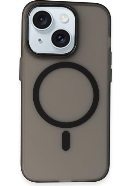 Ggm Aksesuar 13 ve 14 Için ile Uyumlu Arka Kısmı Mat Açılır Metal Kamera Çerçeveli Stantlı Anti Frost Kılıf (Siyah)