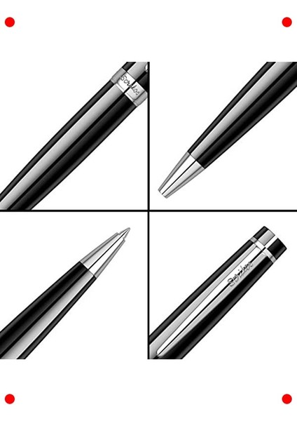 Siyah Krom Şık Tükenmez Kalem modelleri
