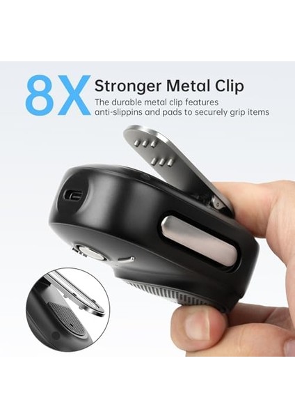 Itour-S Mini Taşınabilir Hoparlör, Mikrofonlu Klipsli Taşınabilir Hoparlör, Büyük Ses ve Güçlü Bas, IP67 Su Geçirmez, 10 Saatlik Çalma Süresi, Şantiye Atölyesi, Açık Havada Tırmanma modelleri