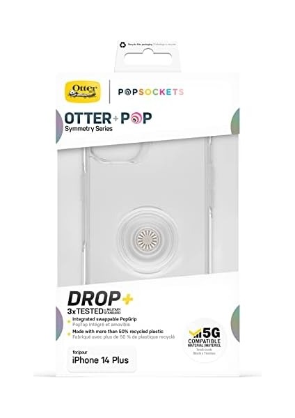 14 Plus Otter+Pop Kılıfı, Darbeye Dayanıklı, Düşmeye Dayanıklı, Popsockets Popgrip&apos;li Koruyucu Kılıf, Askeri Standartlara Göre 3 Kez Test Edilmiştir, Şeffaf fiyatları