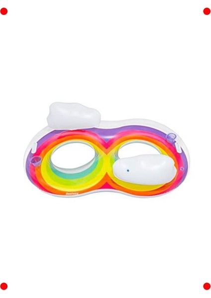 Gökkuşağı Tasarımlı 2 Kişilik Yüzme Simidi indirimleri