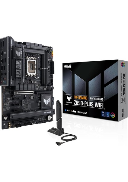 Tuf Gamıng Z890- Wıfı Intel Z890 LGA1851 Ddr5 9066 Dp HDMI Usb4 4x M2 Usb3.2 Wifi 7 + Bt Rgb 2.5gbit Lan Atx 16+1+2+1 Güç Aşamaları, Thunderbolt 4, Anakart