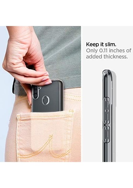 Galaxy M11 / A11 ile Uyumlu Kılıf Crystal 4 Tarafı Tam Koruma Crystal Clear - ACS00856 modelleri