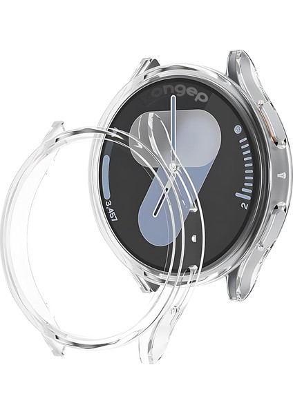 Uyumlu 7 44MM Için Kılıf Yumuşak Tpu Ekran Dokunmatiği Etkilemeyen Saatin Çevresini Tam Kavrayan Darbelere Karşı Silikon (Şeffaf, 7 44MM)