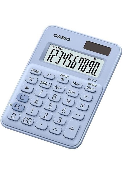 Ms-7uc-Lb-N-Dc Mini Masa Hesap Makinesi, Açık Mavi