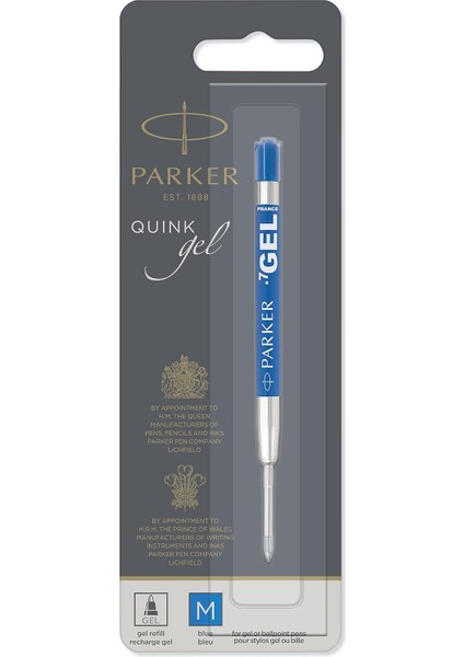 1950346 Jel Tükenmez Yedeği, Orta Kalınlıkta Uç, Mavi, Gri