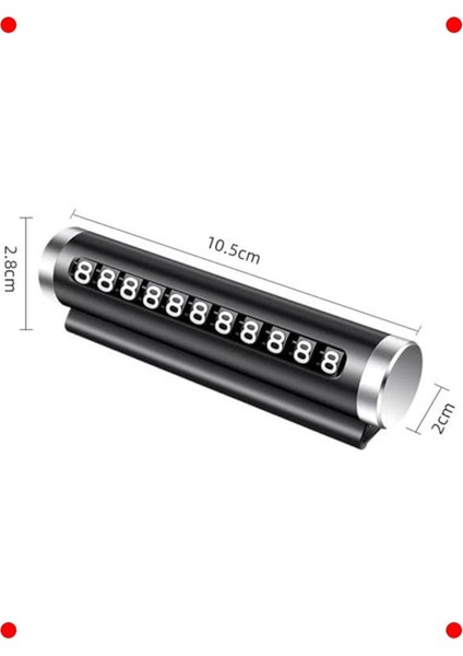 Araç Içi Gizlenebilir Telefon Numaratörü Siyah fırsatları