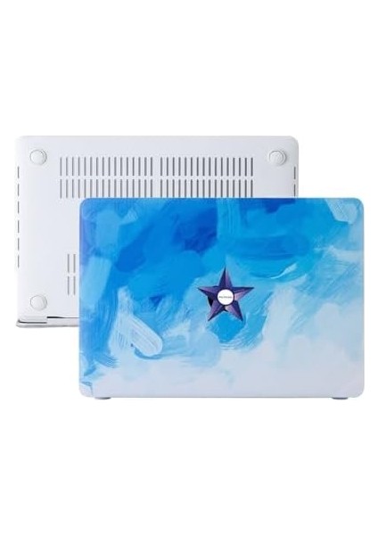 Air M1 Kılıf 13 Inç Uyumlu Ultra Koruyucu Kapak Touchıd M1 Air A2337 A2179 A1932 Açık Mavi modelleri
