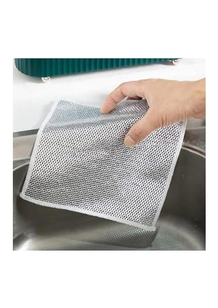 Outlet 3 Adet Çok Fonksiyonlu Çizmeyen Tel Bulaşık Bezi Bulaşık Havlusu Bulaşık Temizlik Ovma Bezi modelleri