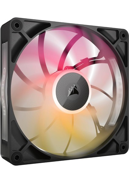 Icue Lınk RX140 Max Rgb 140 mm Pwm Kalın Fan, Yüksek Statik Basınç, Manyetik Kubbe Yatak, Tekli Fan, Siyah