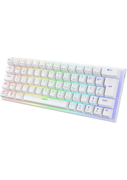 Runner Ful Rgb Mekanik Gaming Oyuncu Klavyesi Switch Q Beyaz modelleri