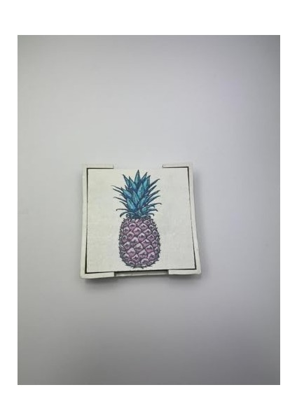 Ahşap Altlığı Seti (Kutulu - Ananas Desenli) fiyatları