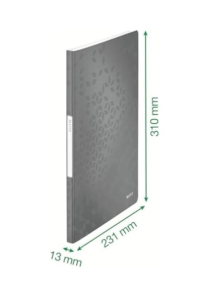 Wow A4 Sunum Dosyası, Metalik Buz Mavisi, 20 Şeffaf Poşetli, 40 A4 Sayfa Kapasiteli, 46310051 modelleri