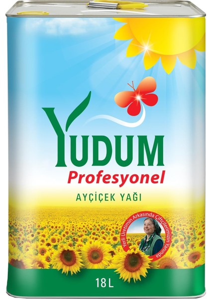 Ayçiçek Yağı Profesyonel 18 Lt Teneke